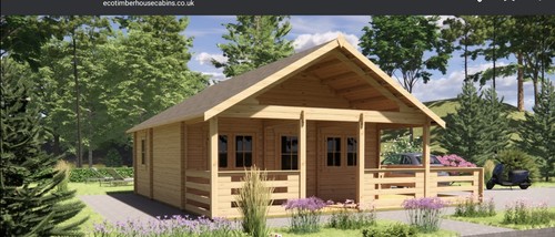 Log cabin summer house - log,