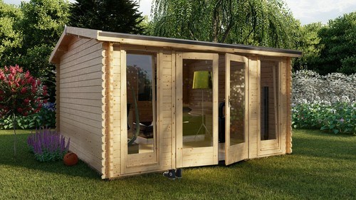 9mx3m 40mm log cabin home - log,
