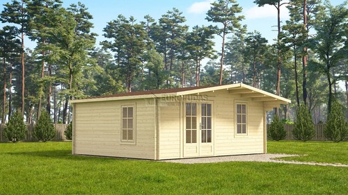 Log cabin head office - log,